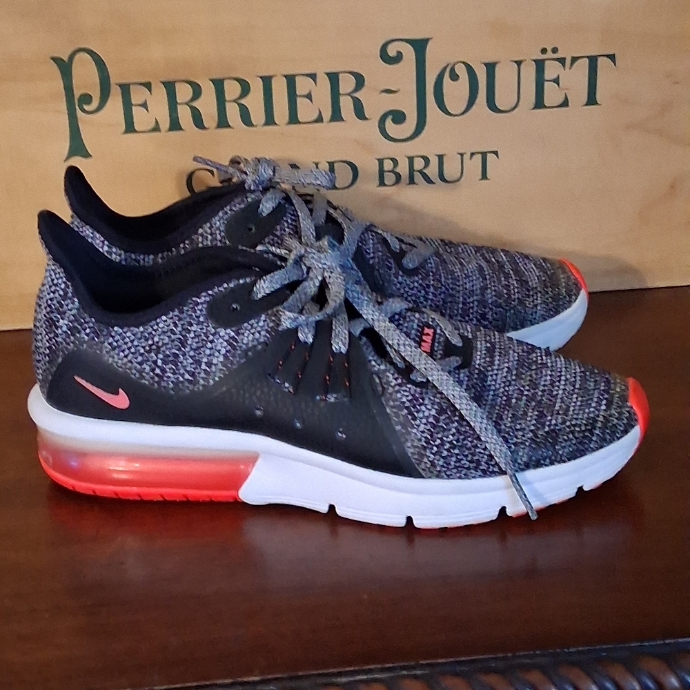 Nike Black and Red Running Shoes